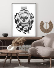Load image into Gallery viewer, Tribute To Rolex Daytona 6265 "Big Red" Watch Art Print — Horological Art Print by Artist Tamás Fehér