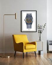 Load image into Gallery viewer, Tribute To The Royal Oak & AP Calibre 4302 Watch Drawing — Horological Art Print by Artist Ben Li