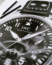 Load image into Gallery viewer, "Big Pilot" & Spitfire Watch Drawing — Horological Art Print by Artist Tamás Fehér