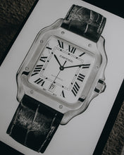 Load image into Gallery viewer, "Tribute to Santos 2020" Watch Drawing — Horological Art Print by Artist Tamás Fehér