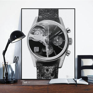 "Carrera Vintage Chronograph & 250GT Interior" — Horological Art Print by Artist Tamás Fehér