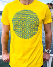 Load image into Gallery viewer, &quot;Tribute To The Wave Dial&quot; Print T-Shirt In Yellow — Horological Apparel
