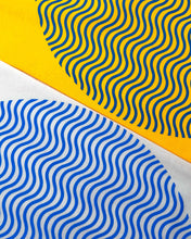 Load image into Gallery viewer, "Tribute To The Wave Dial" Print T-Shirt In Yellow — Horological Apparel