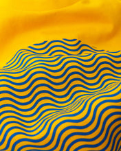 Load image into Gallery viewer, "Tribute To The Wave Dial" Print T-Shirt In Yellow — Horological Apparel