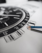 Load image into Gallery viewer, "Tribute To Ed White's Speedmaster" Watch Drawing — Horological Art Print by Artist Tamás Fehér