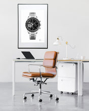 Load image into Gallery viewer, "Tribute To Ed White's Speedmaster" Watch Drawing — Horological Art Print by Artist Tamás Fehér