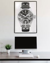 Load image into Gallery viewer, "Big Pilot" & Spitfire Watch Drawing — Horological Art Print by Artist Tamás Fehér
