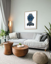 Load image into Gallery viewer, Omega Seamaster & James Bond Casino Royale Watch Drawing — Horological Art Print by Artist Ben Li