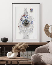 Load image into Gallery viewer, Tribute To The Pepsi GMT Watch Drawing — Horological Art Print by Artist Tamás Fehér
