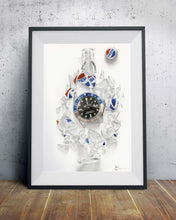 Load image into Gallery viewer, Tribute To The Pepsi GMT Watch Drawing — Horological Art Print by Artist Tamás Fehér