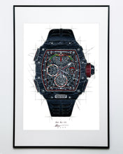 Load image into Gallery viewer, Richard Mille RM 50-03 Chronograph Watch Tribute — Horological Art Print by Artist Ben Li