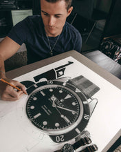 Load image into Gallery viewer, Tribute To Sean Connery & His Bond Rolex Submariner 6538 — Horological Art Print by Artist Tamás Fehér