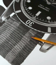 Load image into Gallery viewer, Tribute To Sean Connery & His Bond Rolex Submariner 6538 — Horological Art Print by Artist Tamás Fehér