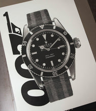 Load image into Gallery viewer, Tribute To Sean Connery & His Bond Rolex Submariner 6538 — Horological Art Print by Artist Tamás Fehér