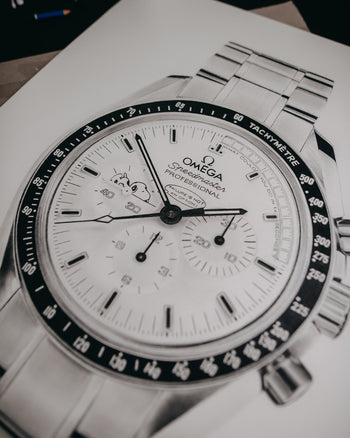 "Moonwatch Snoopy Apollo 13" Watch Drawing — Horological Art Print by Artist Tamás Fehér