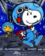 Load image into Gallery viewer, Omega Moonwatch Snoopy Award 50th Anniversary Watch Drawing — Horological Art Print by Artist Ben Li