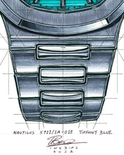 Load image into Gallery viewer, Patek Philippe Nautilus Tiffany & Co. Watch Tribute — Horological Art Print by Artist Ben Li
