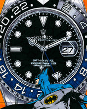 Load image into Gallery viewer, Rolex GMT-Master II Batman Tribute — Horological Art Print by Artist Ben Li
