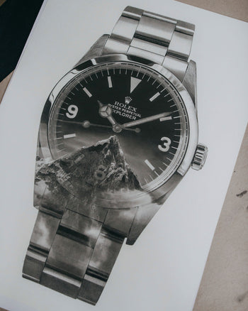 "Tribute To The Explorer" Watch Drawing — Horological Art Print by Artist Tamás Fehér