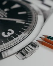 Load image into Gallery viewer, "Tribute To The Explorer" Watch Drawing — Horological Art Print by Artist Tamás Fehér