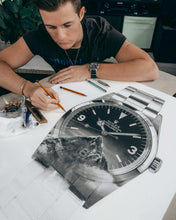 Load image into Gallery viewer, "Tribute To The Explorer" Watch Drawing — Horological Art Print by Artist Tamás Fehér