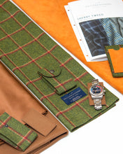 Load image into Gallery viewer, Watch Carry Pouch In "Window Pane" Sherry Tweed by Holland & Sherry