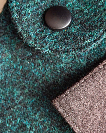 Watch Carry Pouch In "Crown Green" Harris Tweed by Holland & Sherry