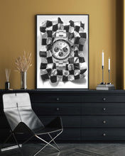 Load image into Gallery viewer, Tribute To The Rolex Cosmograph Daytona 6263 Watch Drawing — Horological Art Print by Artist Tamás Fehér