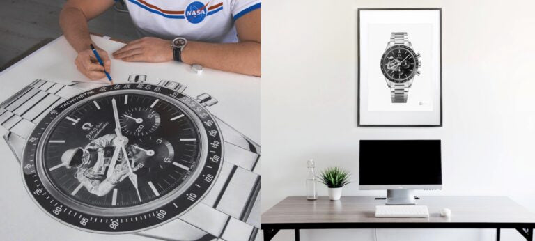 Tribute To Ed White’s Speedmaster: New Horological Artwork Now Available On The aBlogtoWatch Store