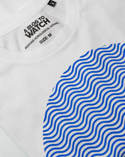 Load image into Gallery viewer, &quot;Tribute To The Wave Dial&quot; Print T-Shirt In White — Horological Apparel
