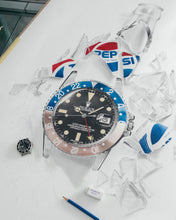 Load image into Gallery viewer, Tribute To The Pepsi GMT Watch Drawing — Horological Art Print by Artist Tamás Fehér