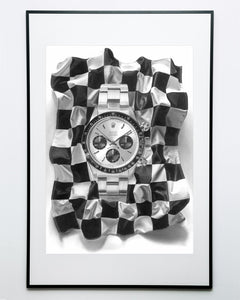 Tribute To The Rolex Cosmograph Daytona 6263 Watch Drawing — Horological Art Print by Artist Tamás Fehér