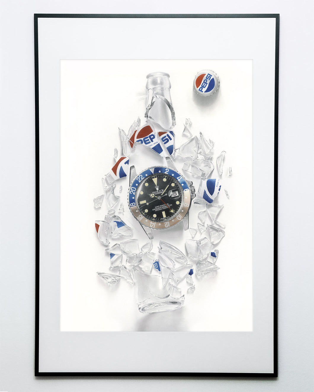 Tribute To The Pepsi GMT Watch Drawing — Horological Art Print by Artist Tamás Fehér