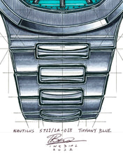 Load image into Gallery viewer, Patek Philippe Nautilus Tiffany &amp; Co. Watch Tribute — Horological Art Print by Artist Ben Li