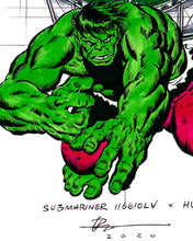 Load image into Gallery viewer, Rolex Submariner Hulk Tribute — Horological Art Print by Artist Ben Li