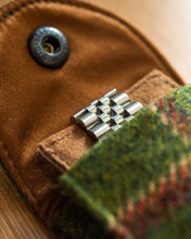 Load image into Gallery viewer, Watch Carry Pouch In &quot;Window Pane&quot; Sherry Tweed by Holland &amp; Sherry