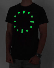 Load image into Gallery viewer, &quot;Iconic Dial&quot; Luminescent Watch Dial T-Shirt — Horological Apparel