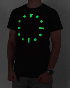 "Iconic Dial" Luminescent Watch Dial T-Shirt — Horological Apparel